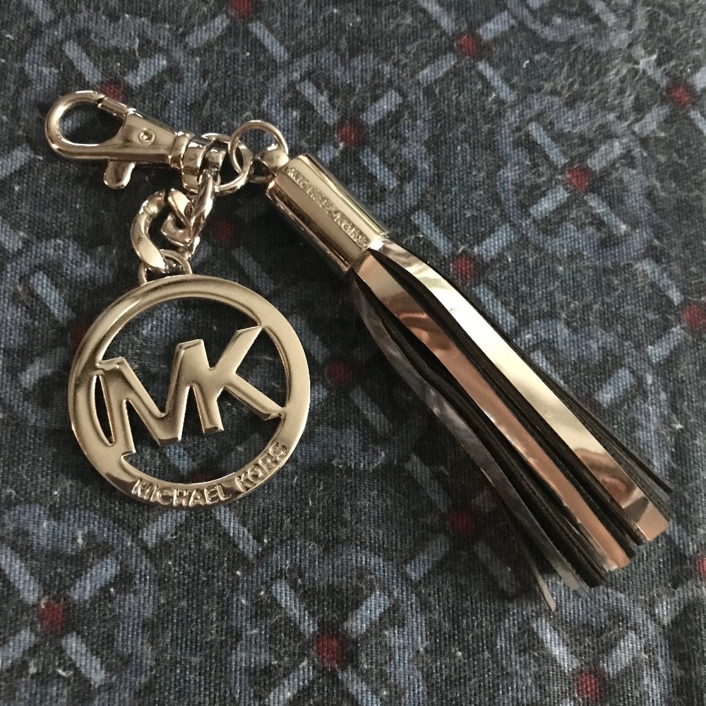 Michael Kors Silver Tone Bag Charm